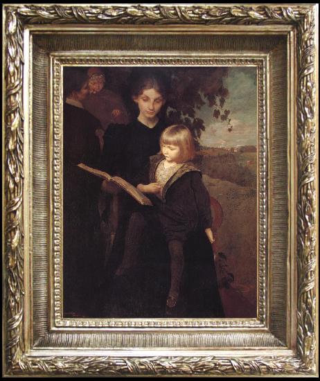 framed  George de Forest Brush Mother and child, Ta021s
